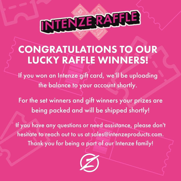 Intenze Valentine's Day Giveaway Winners