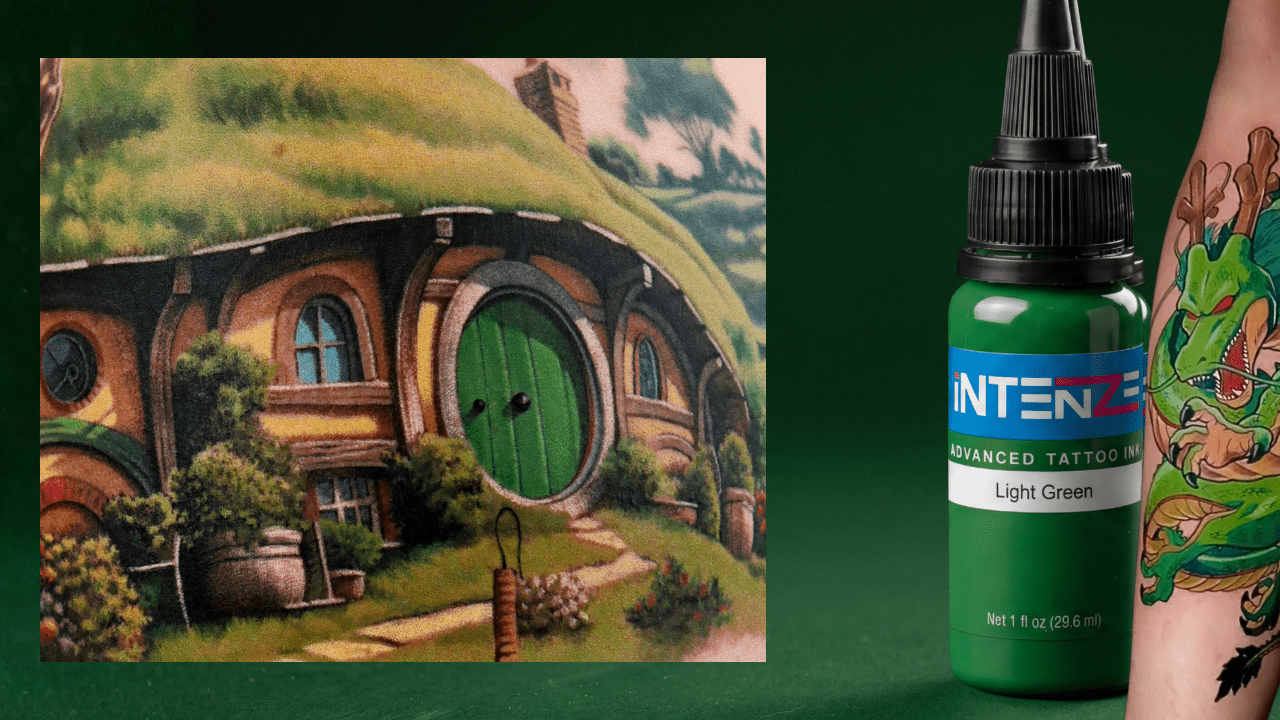 Green Tattoo Ink — Lime, Hunter & Forest Greens | INTENZE Tattoo Ink