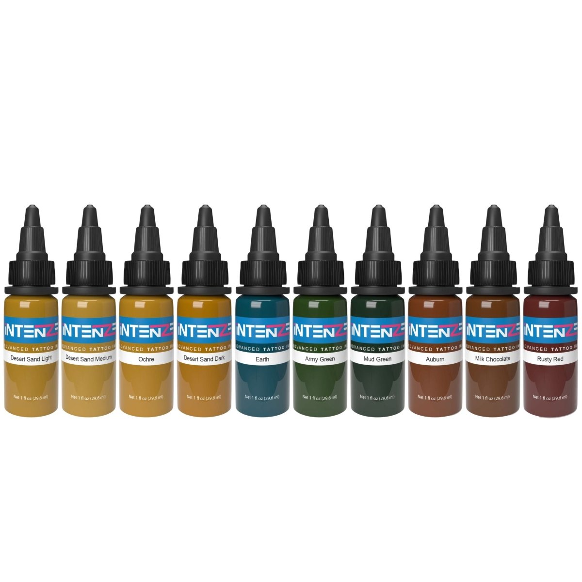 Earth Tones Color Tattoo Ink Set