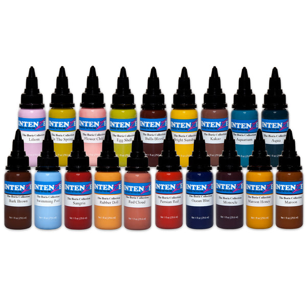 INTENZE Color Tattoo Ink Sets Tagged Chris 51 Geek Ink Set - Intenze  Tattoo Ink