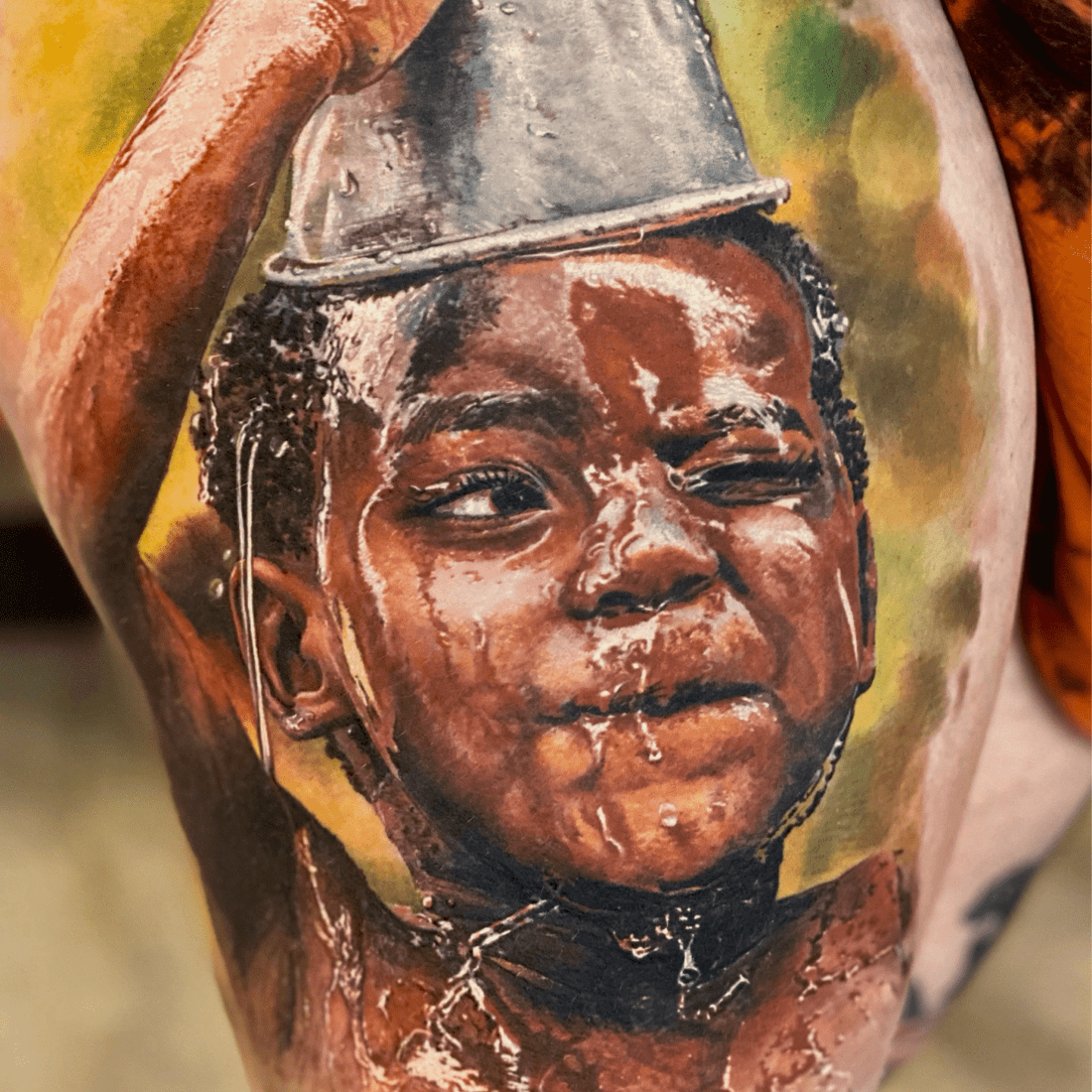 Dark brown tattoo ink by INTENZE — a rich, reddish earthy brown for skin, hair, and realism