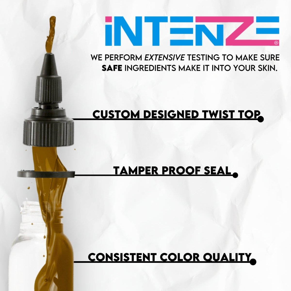 Dark Brown Tattoo Ink - 1 Oz