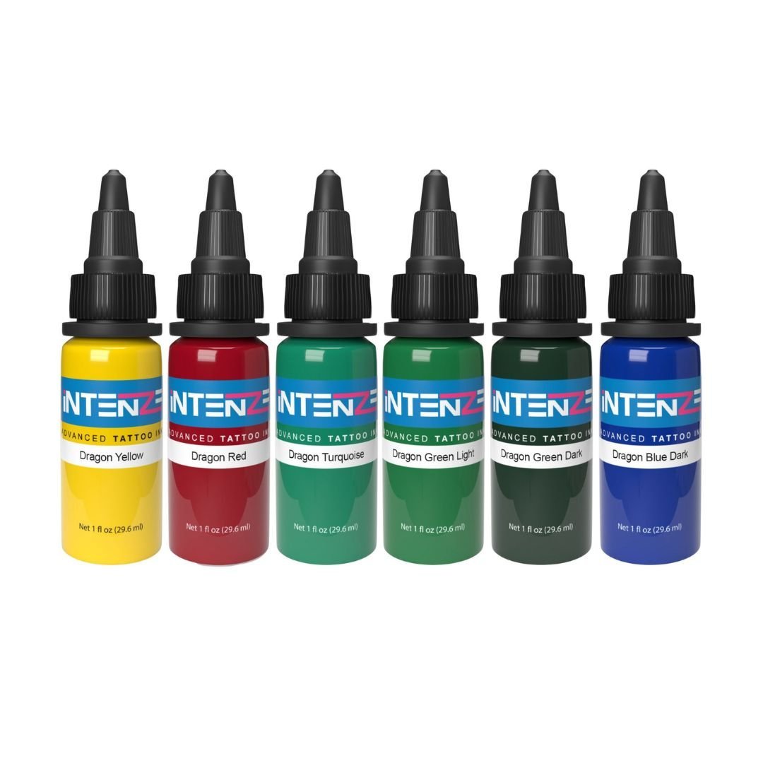 Dragon Color Tattoo Ink Set - 1/2 Oz
