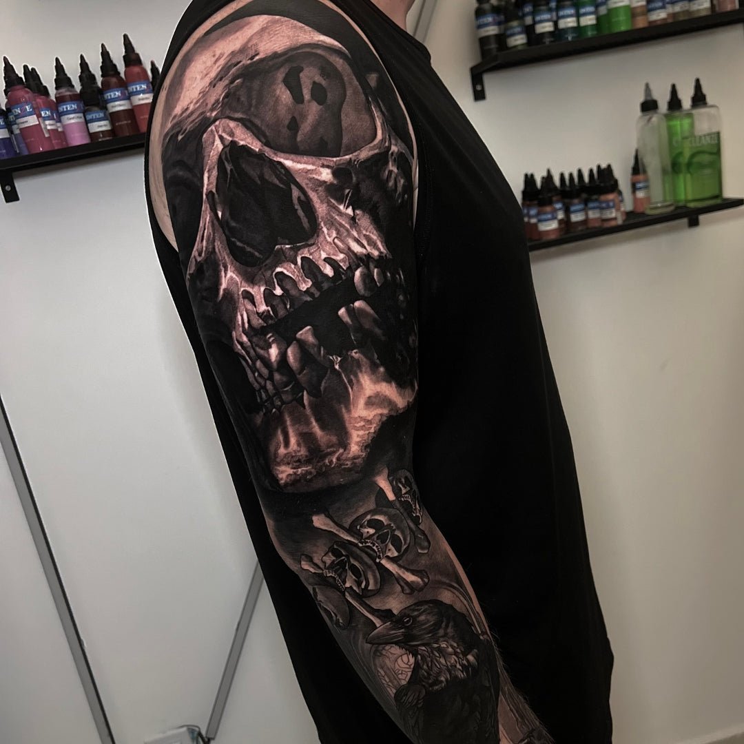 Grey Wash Dark Tattoo Ink - 4 Oz