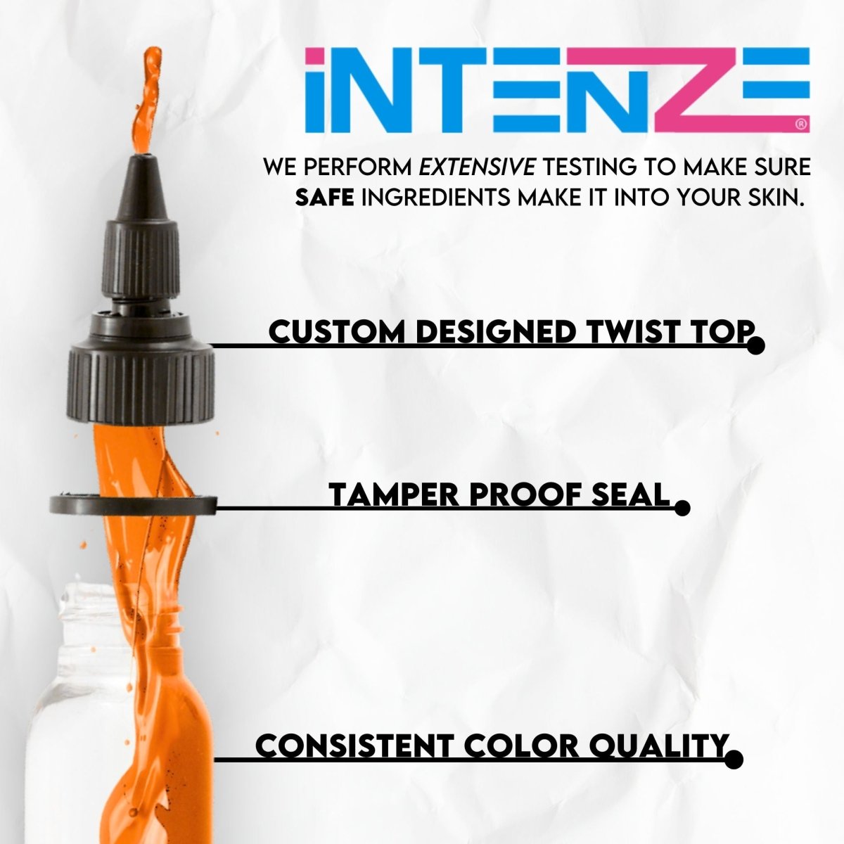 Soft Orange Tattoo Ink - 4 Oz