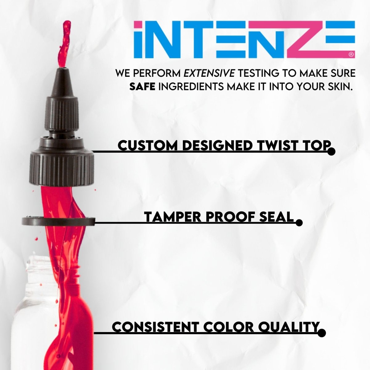 Dark Red Tattoo Ink - 2 Oz