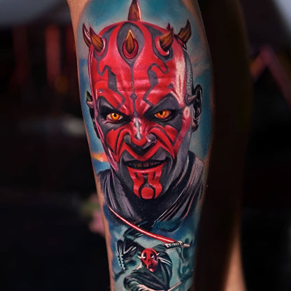 Bright Red Tattoo Image