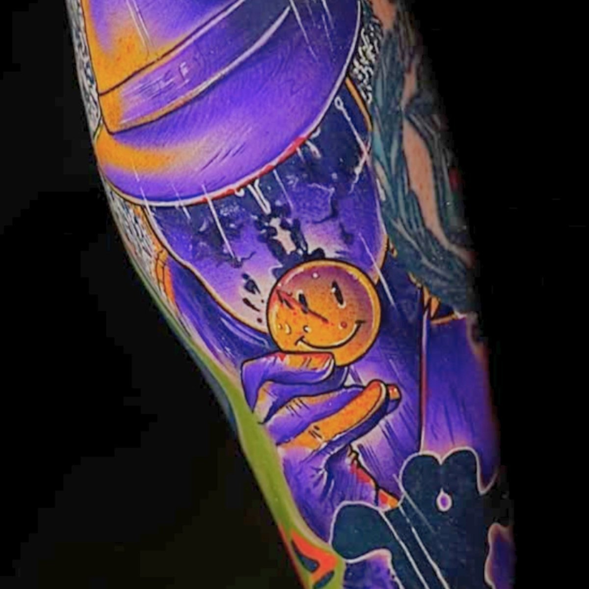 Dark Purple Tattoo ink