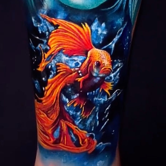 Bright Orange Tattoo Ink