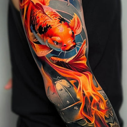 Bright Orange Tattoo Ink