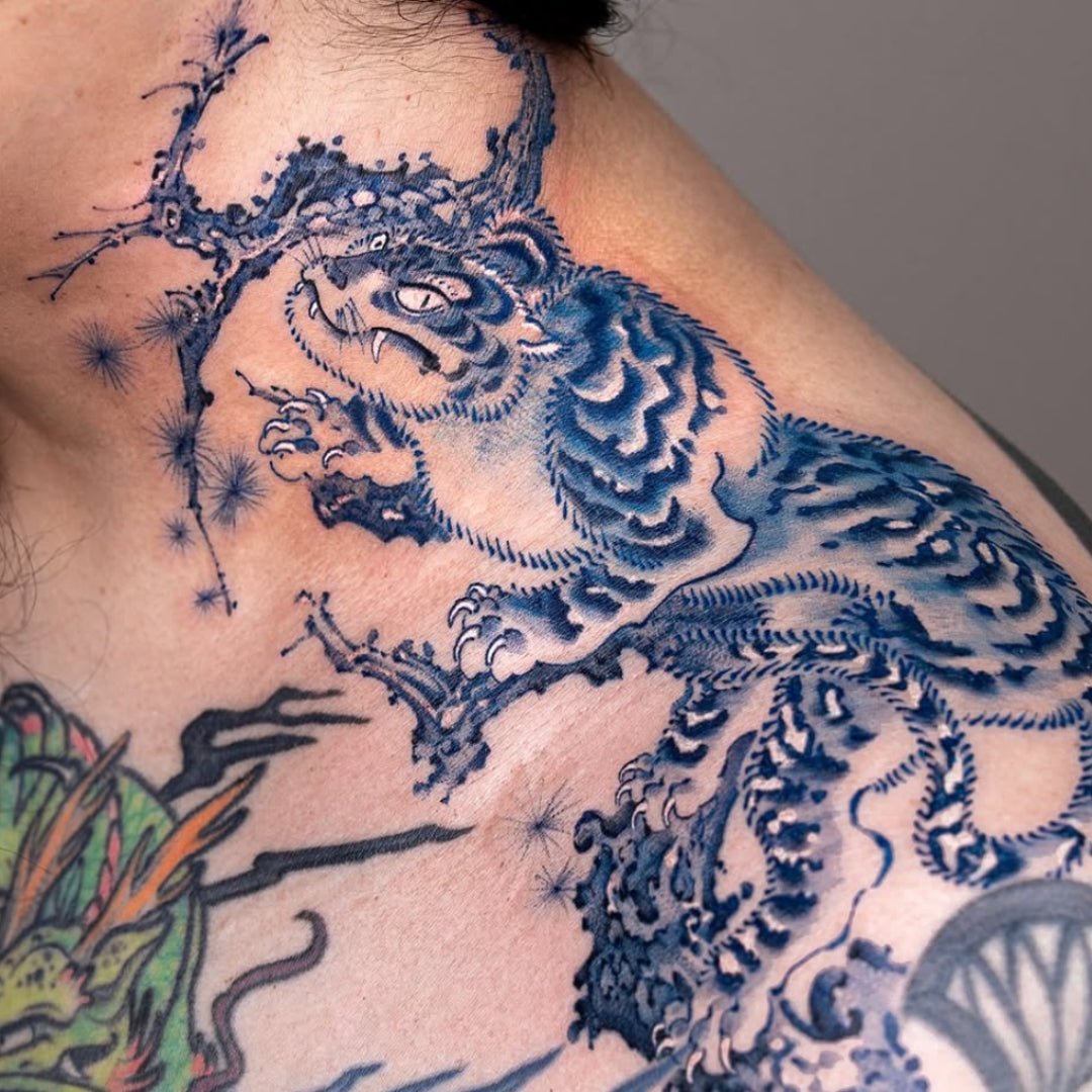 Dragon Blue Dark Tattoo Ink