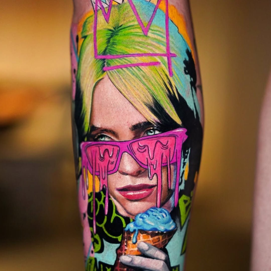 Lime Green Tattoo Ink