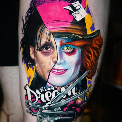 Purple Silver Tattoo Ink