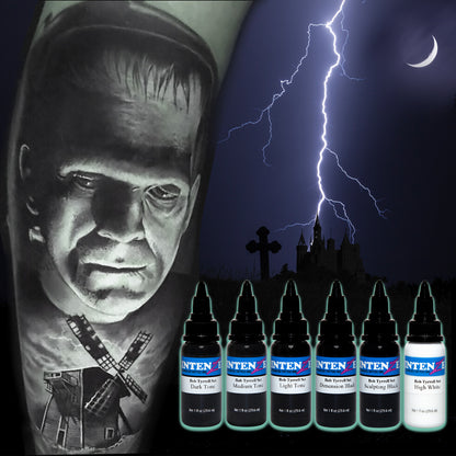 Bob Tyrrell Advanced Black and Grey Tattoo Ink Formula Set