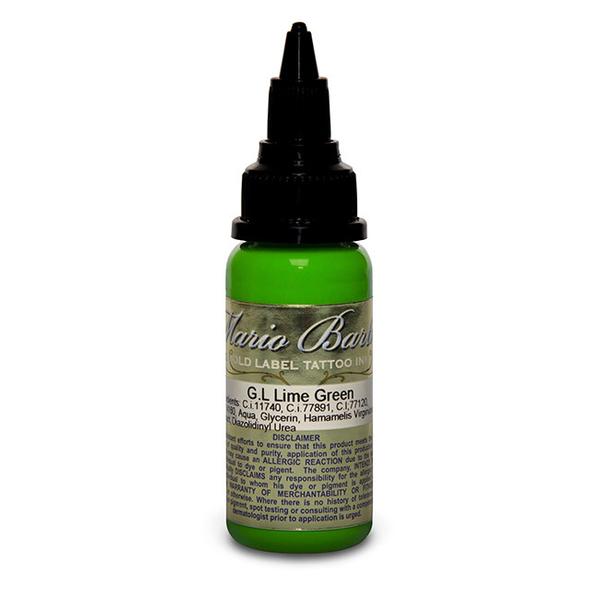 Lime Green Sterile Tattoo Ink - Mario Barth Gold Label