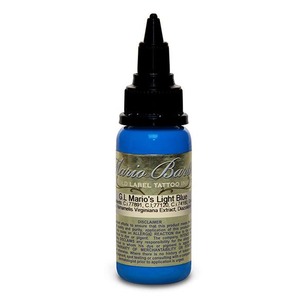 Mario's Light Blue Sterile Tattoo Ink - Mario Barth Gold Label