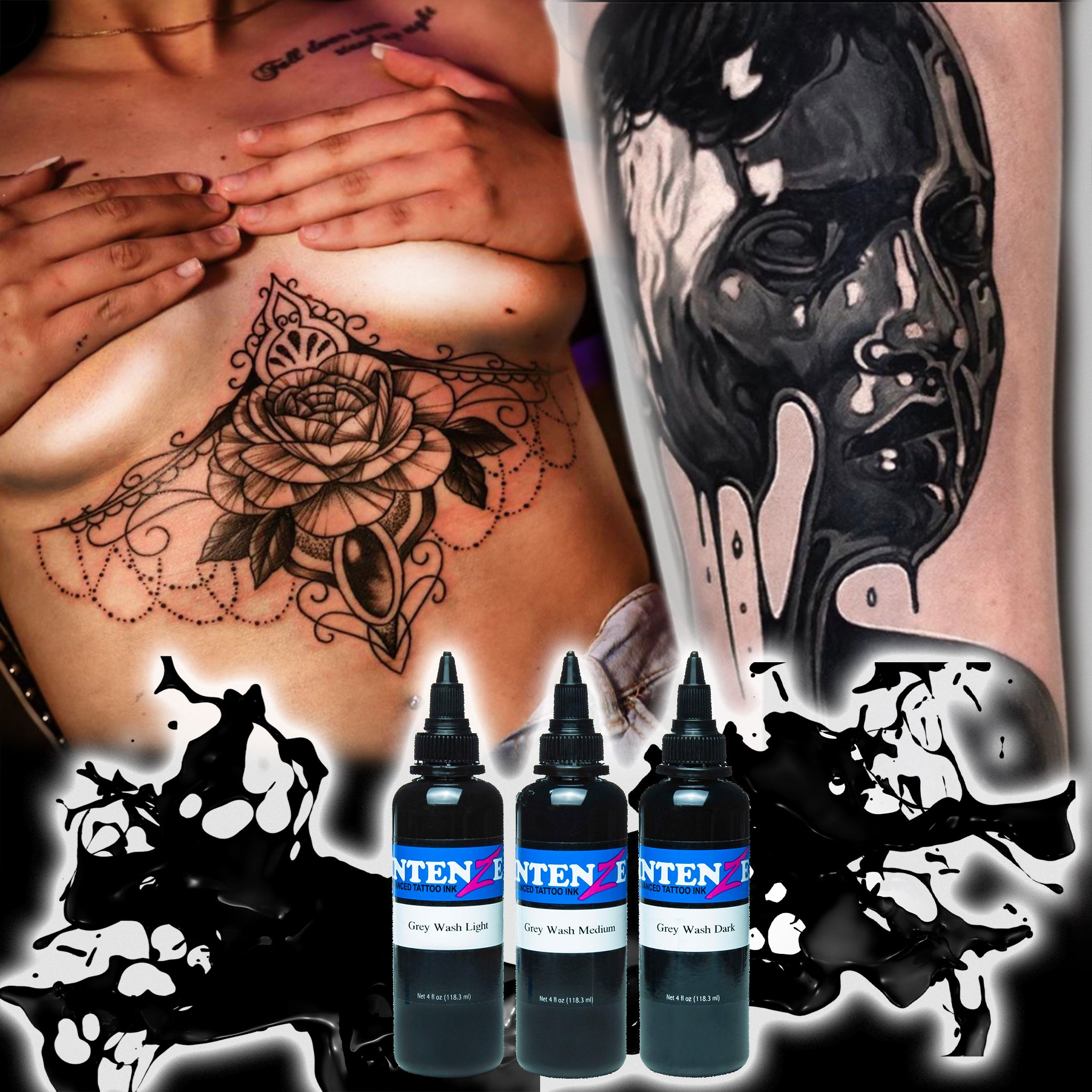 Intenze Advanced Tattoo Ink Grey Wash Light 1oz30ml  Amazonin Beauty